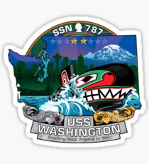 SSN-787 USS Washington Crest Sticker