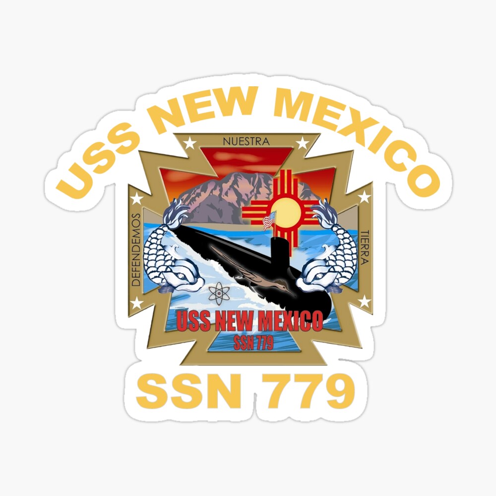 Ssn 779 Uss New Mexico Logo For Dark Colors Baby One Piece By Spacestuffplus Redbubble