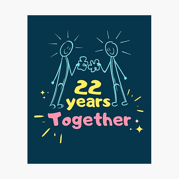 22nd Wedding Anniversary Gifts Merchandise Redbubble