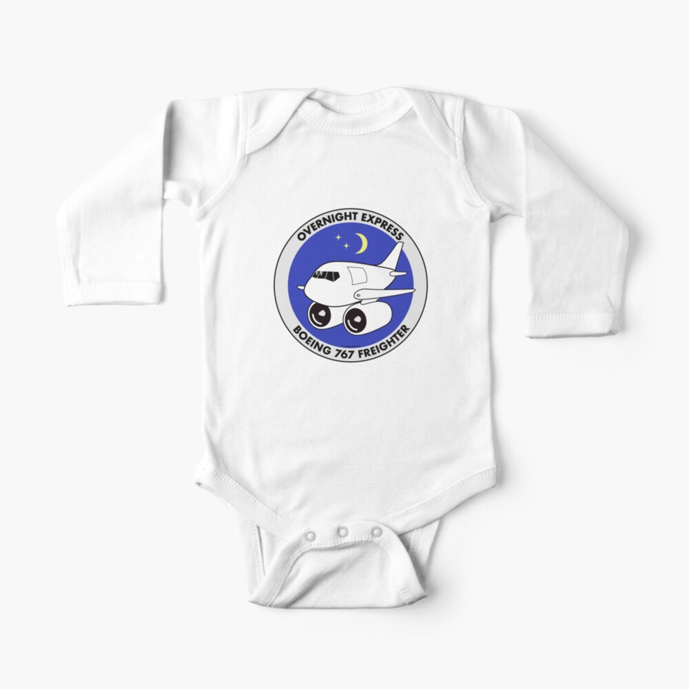 Boeing 767 Freighter Overnight Express Baby One Piece By Thepilotshack Redbubble