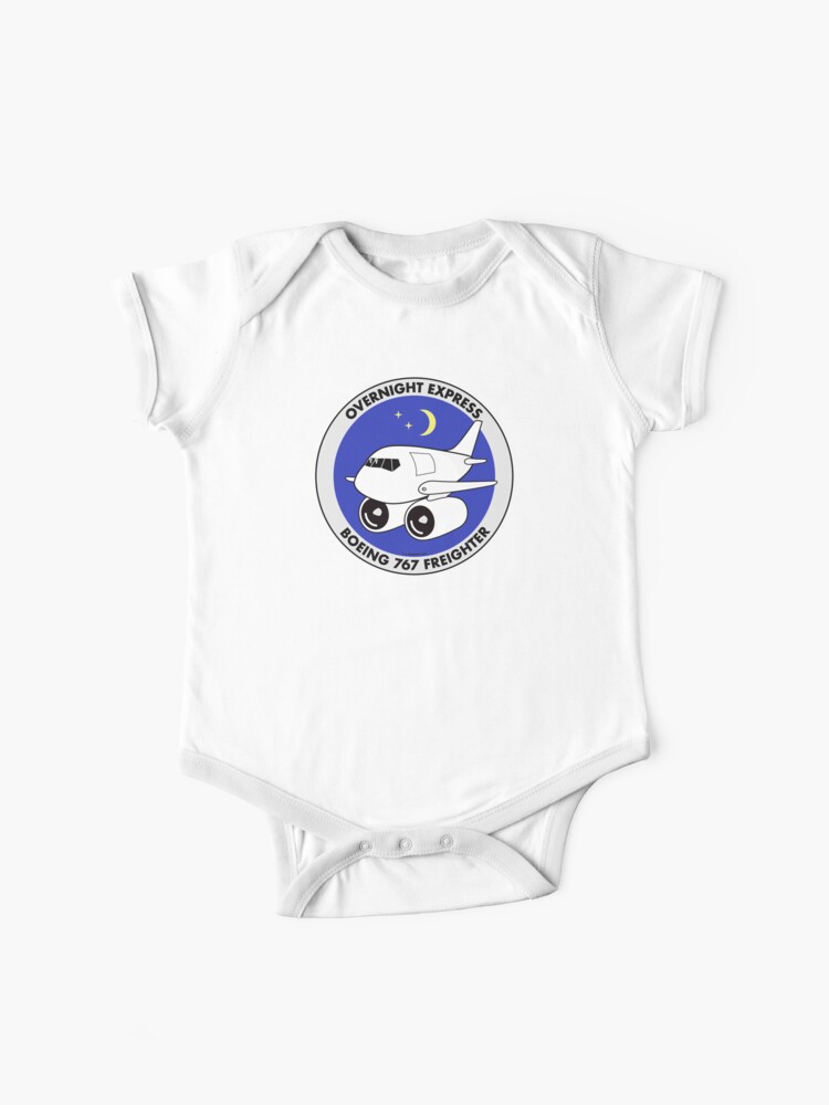 Boeing 767 Freighter Overnight Express Baby One Piece By Thepilotshack Redbubble