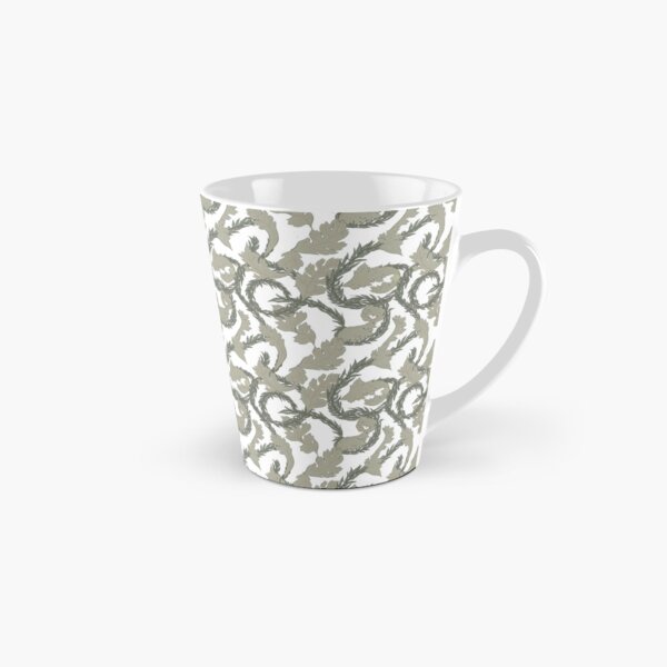Acanthus Leaves Old Fashioned Floral Pattern Tall Mug