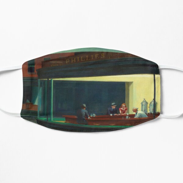 Edward Hopper - Nighthawks Masque sans plis