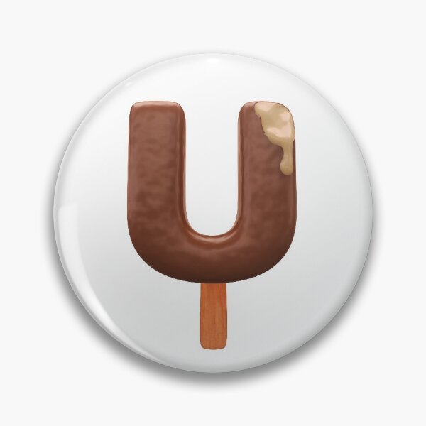 Item preview, U Ice Cream U Letter 3d Alphabet Chocolate designed and sold by HelloFromAja.