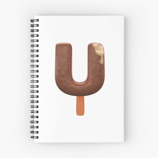 Item preview, U Ice Cream U Letter 3d Alphabet Chocolate designed and sold by HelloFromAja.