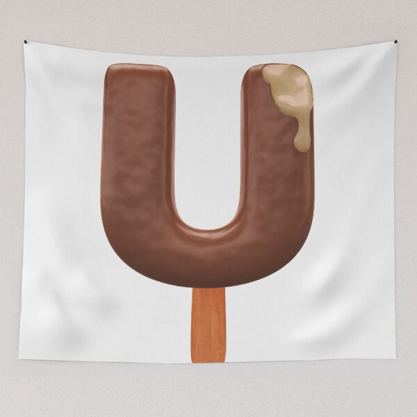 Item preview, U Ice Cream U Letter 3d Alphabet Chocolate designed and sold by HelloFromAja.