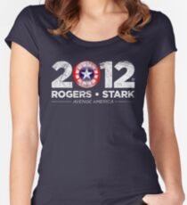 Vote Rogers & Stark 2012 (White Vintage) Women's Fitted Scoop T-Shirt