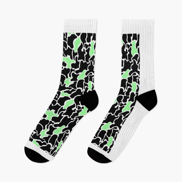 Item preview, Black and Lime Squigglets by Hypersphere designed and sold by Hypersphere.