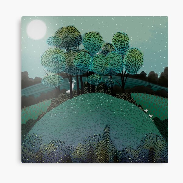 Item preview, White Stag in the Moonlight designed and sold by JANE NEWLAND.