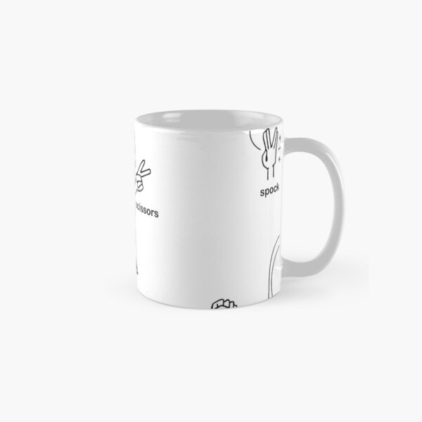 Rock Paper Scissors Lizard Spock Classic Mug
