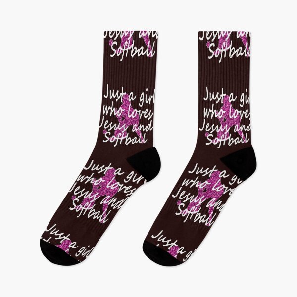 Item preview, Awesome Just a girl Who Loves Softball and  Jesus Christian Faith designed and sold by LGamble12345.