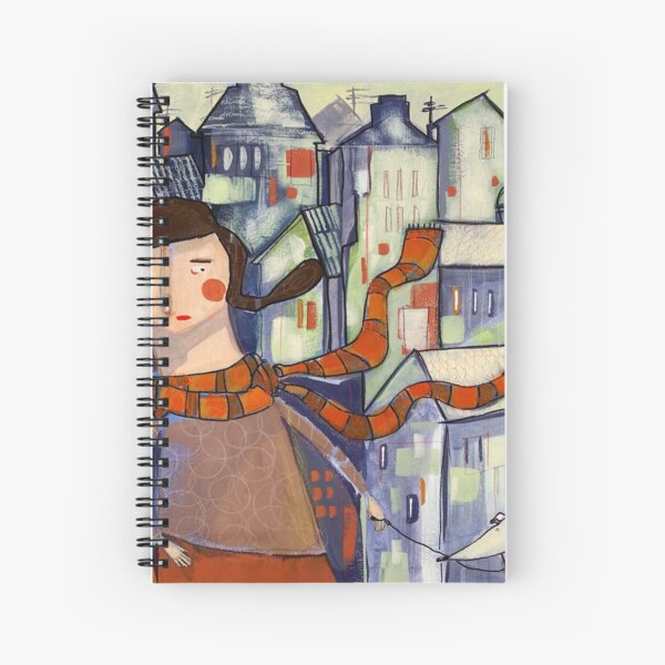 City girl and her whippet Spiral Notebook