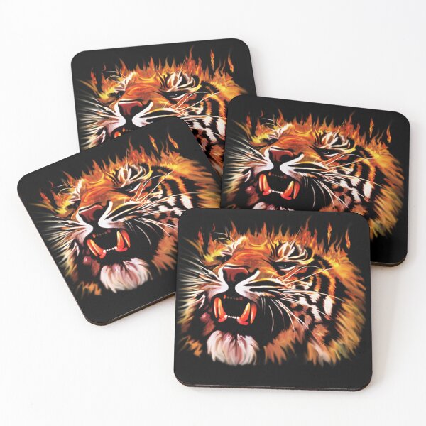 Item preview, Fire Power Tiger designed and sold by BluedarkArt.