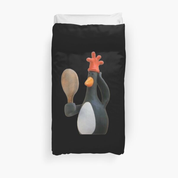 Wallace and gromit Feathers McGraw penguin Duvet Cover