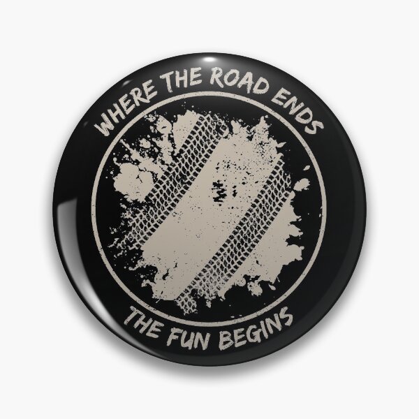 Item preview, Where The Road Ends The Fun Begins I Vintage Retro Offroad Design designed and sold by Amazing Designs.