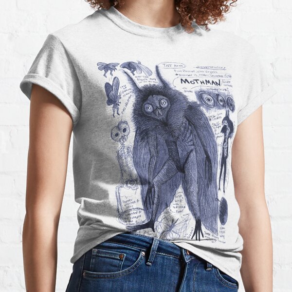 Mothman Anatomy Artwork by EgertronPuck Classic T-Shirt