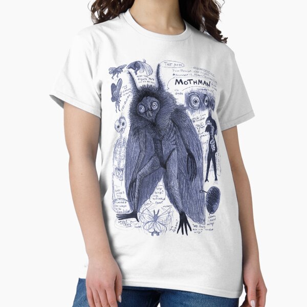 Artikel-Vorschau von Mothman Anatomie-Grafik durch EgertronPuck, designt und verkauft von Egertron.