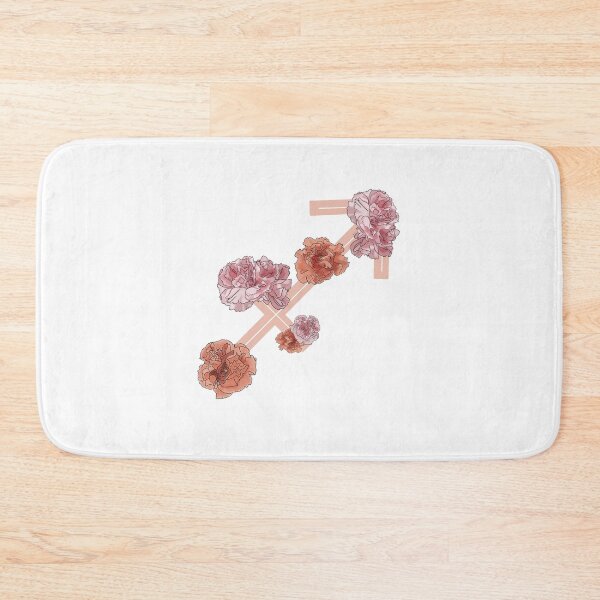 Item preview, Sagittarius Zodiac Symbol with Pink and Orange Carnations designed and sold by allyyxoxo.