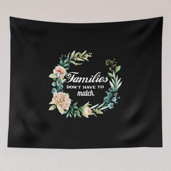 Item preview, Families don't have to match cute family gift idea for mom ,dad &siblings,floral design designed and sold by delkh07.