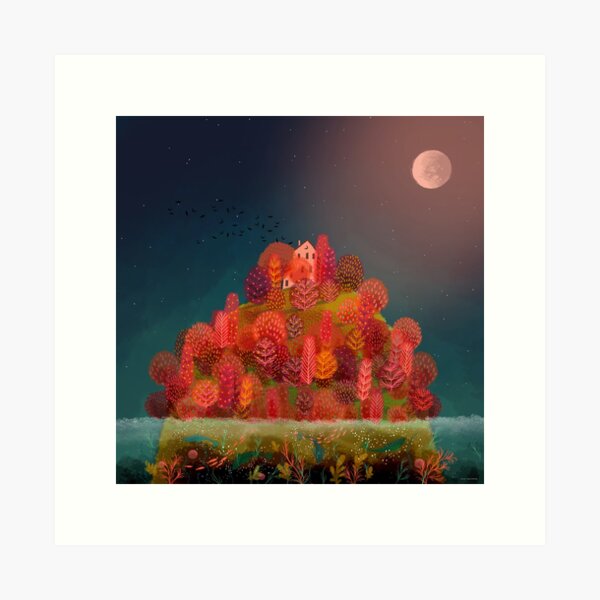 Autumn Island Art Print