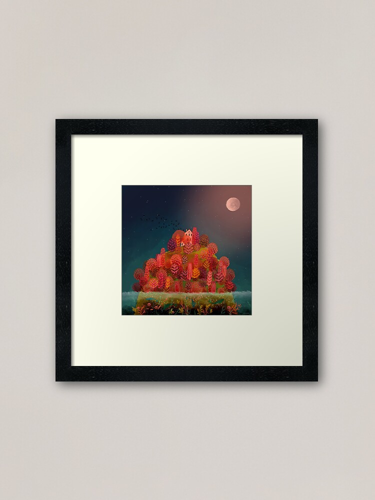Alternate view of Autumn Island Framed Art Print