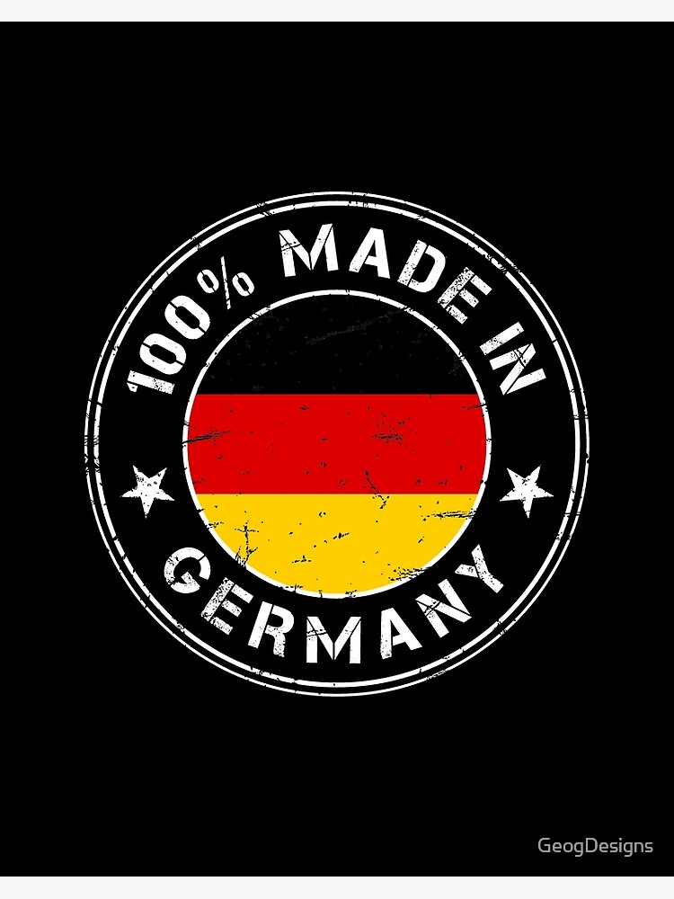 Galeriedruck mit Deutschland deutsch Fahne Flagge Made in Germany
