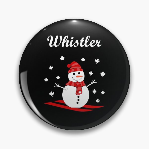 Item preview, Whistler Canada Snowman with Maple Leaf Snow Color designed and sold by TinyStarCanada.