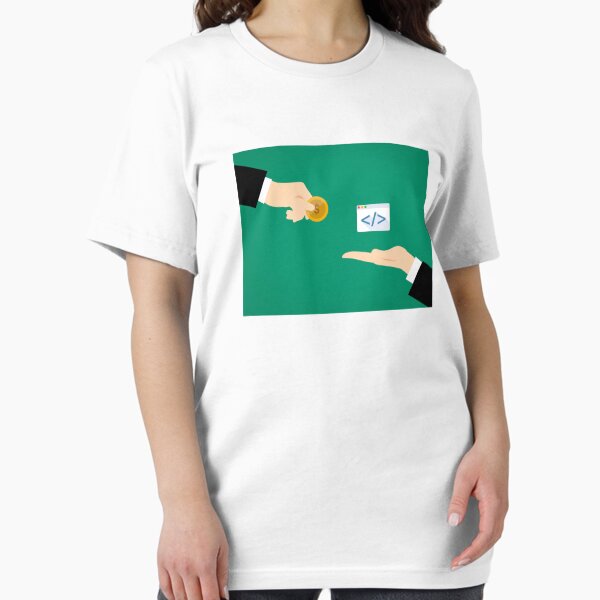 Item preview, Make Money with coding t-shirt designed and sold by Oussluka.