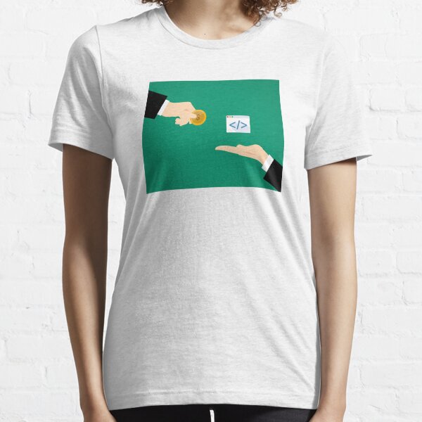 Item preview, Make Money with coding t-shirt designed and sold by Oussluka.