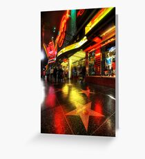 Walk Of Fame Greeting Card