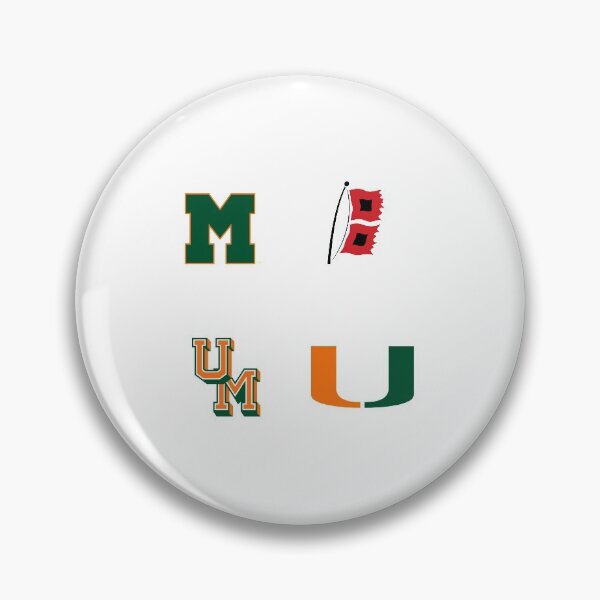 Item preview, UMiami Hurricanes Logo History designed and sold by WesternFoxcroft.