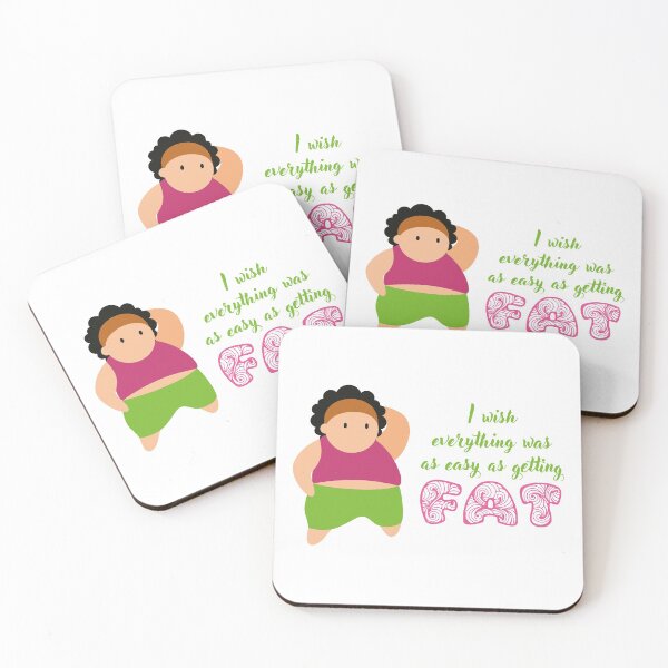 Item preview, I Wish Everything Was Easy as Getting Fat designed and sold by Koala Closet.