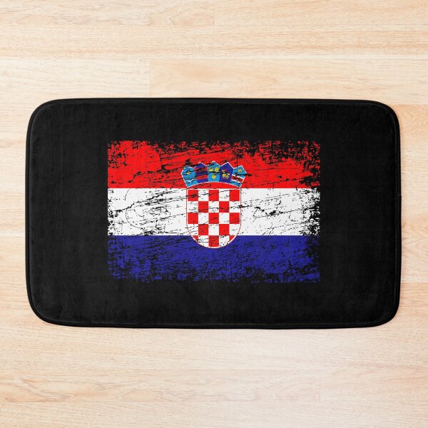 Item preview, Croatia Croatian flag flag used look designed and sold by GeogDesigns.