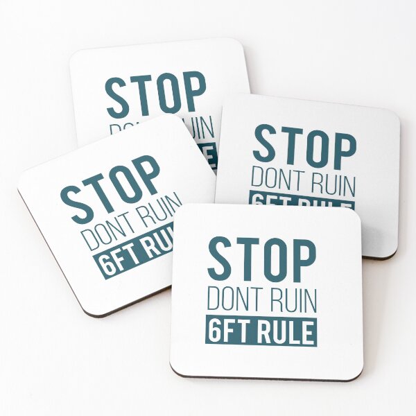 Item preview, Stop Dont Ruin 6ft Rule Design for Corona Virus designed and sold by quarantineshop.