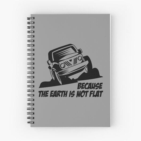 Item preview, Because The Earth Is Not Flat I Vintage Retro Offroad Design designed and sold by Amazing Designs.