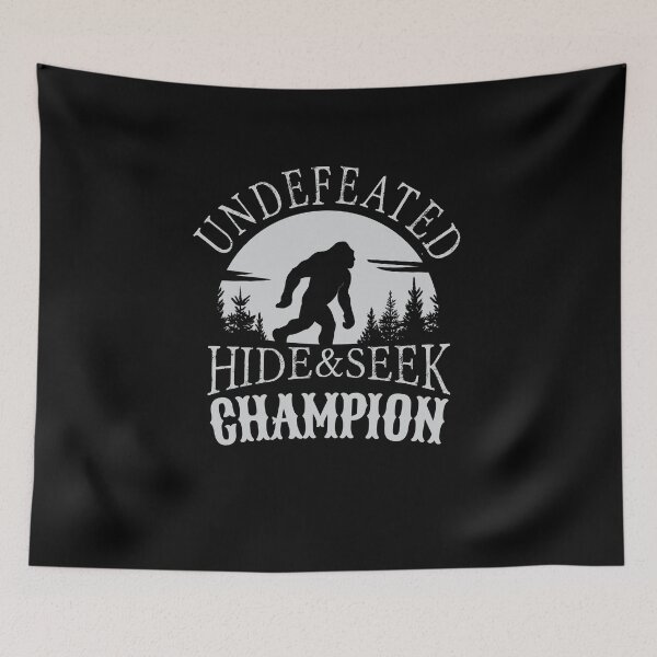 Item preview, Undefeated Hide & Seek Champion Bigfoot designed and sold by MooonTees.