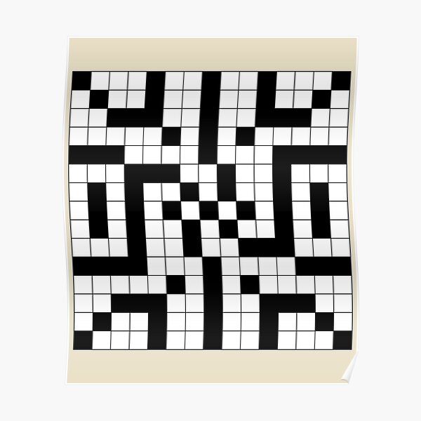quot Choice crossword clue quot Poster for Sale by SGS Redbubble