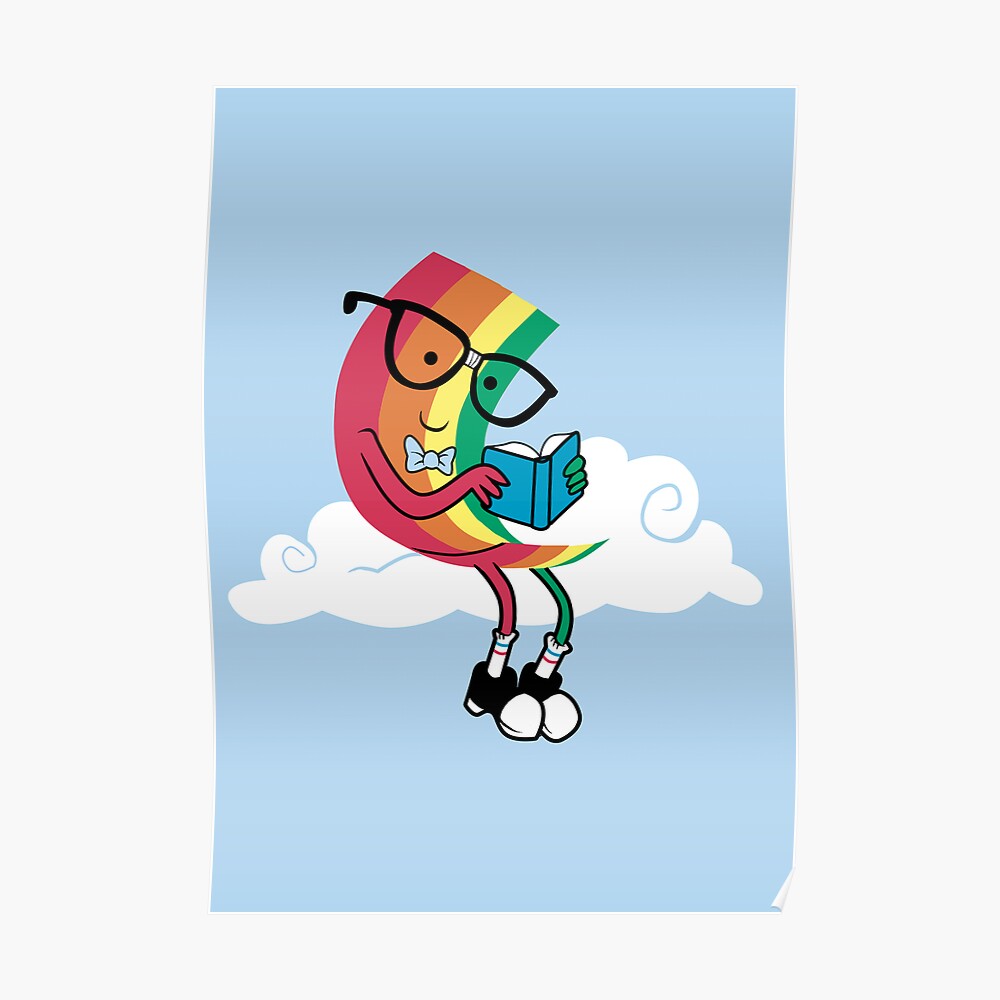 "Reading Rainbow" Poster by sponzar | Redbubble