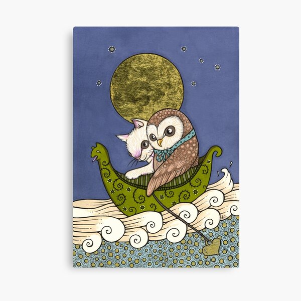 Under a Golden Moon Canvas Print
