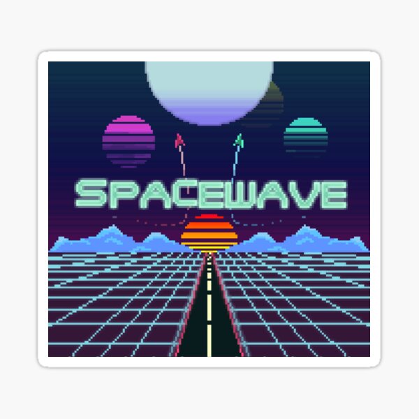 Spacewave Sticker