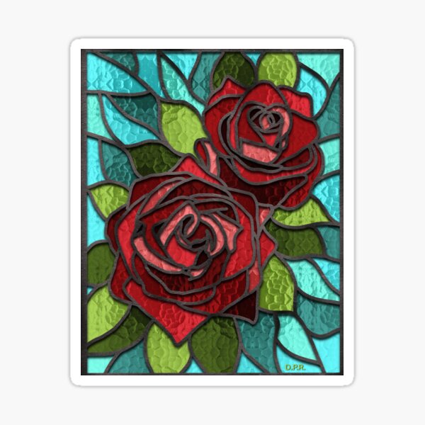 Red Roses Sticker
