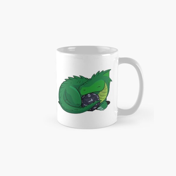 D20 Green Dragon Classic Mug