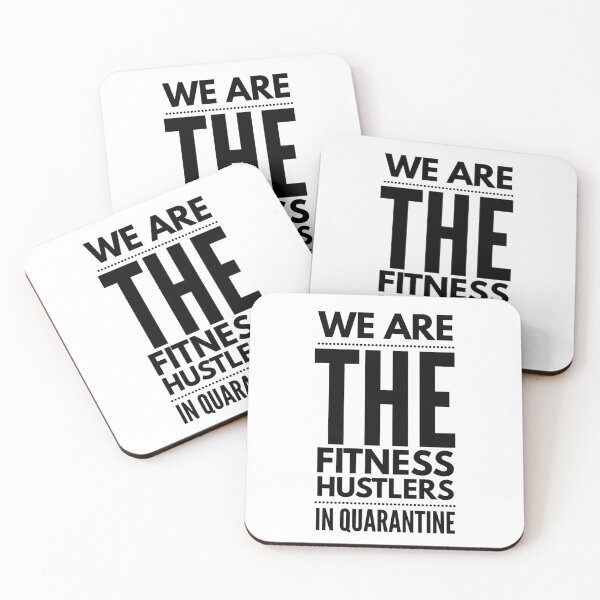 Item preview, WE ARE THE FITNESS HUSTLERS IN QUARANTINE - corona design designed and sold by junaid ali.