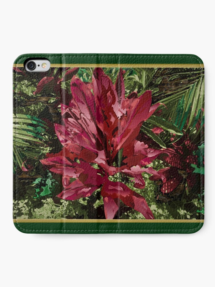 Alternate view of Red View iPhone Wallet