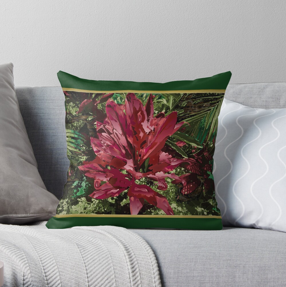 Red View Throw Pillow