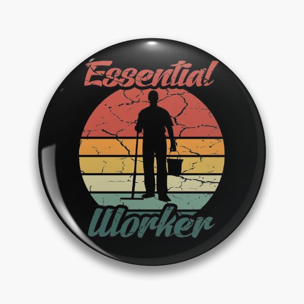 Item preview, Janitor Essential Worker Vintage Retro Gift designed and sold by Dan66.