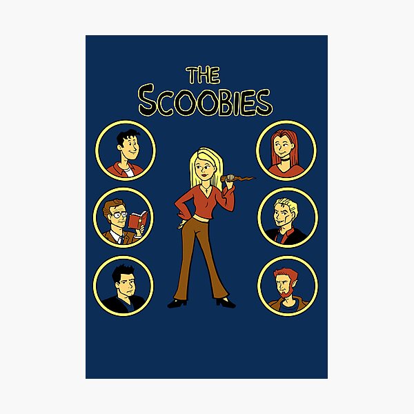 Buffy and the Scooby Gang Photographic Print