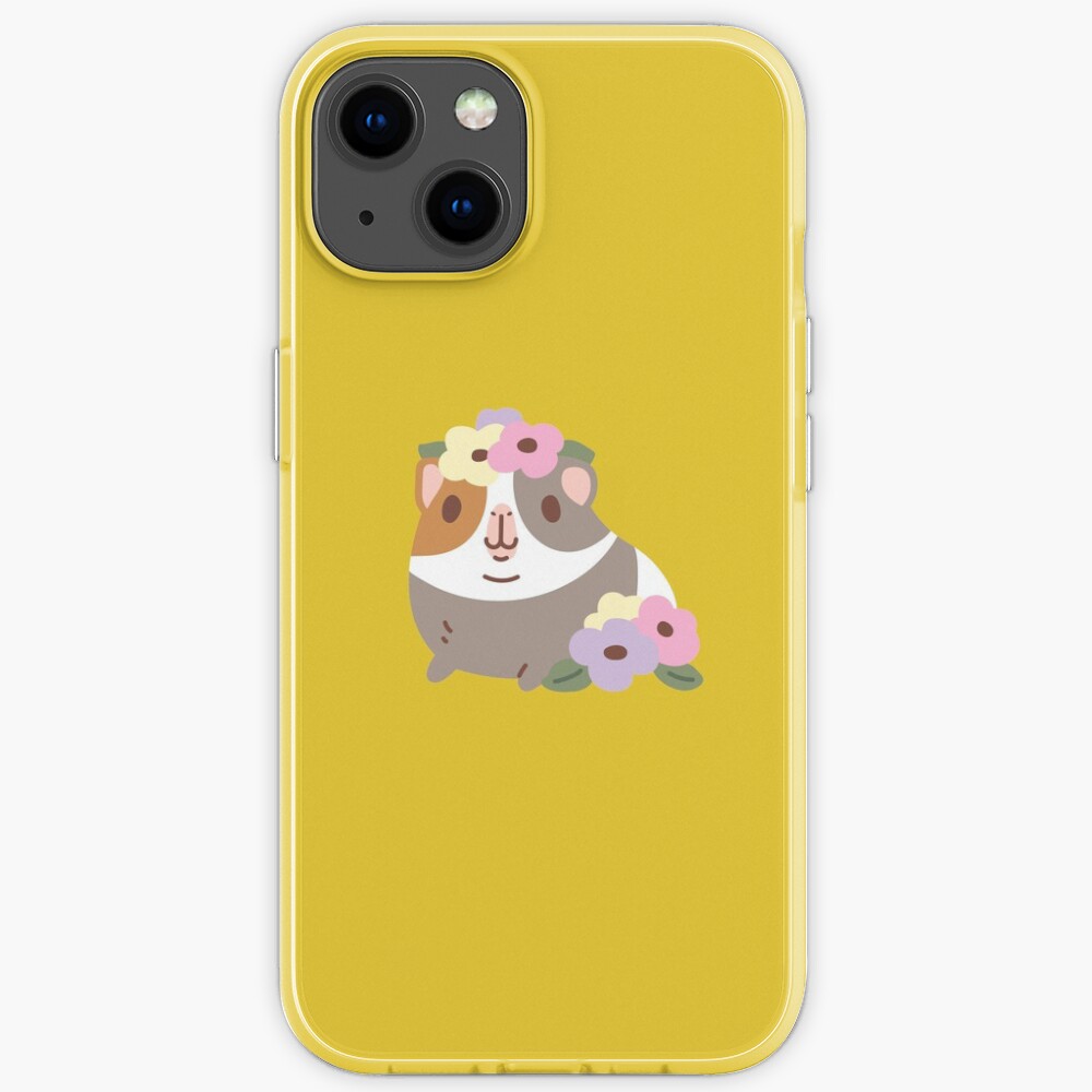 Guinea pig and flowers Pattern iPhone Case