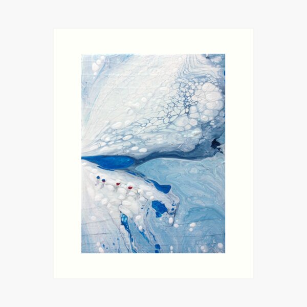 CREVASSE FIELDS Art Print