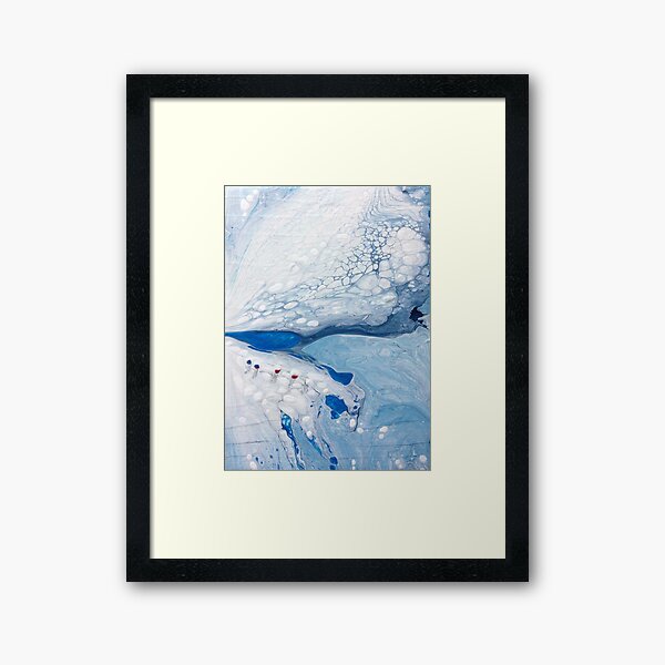 CREVASSE FIELDS Framed Art Print